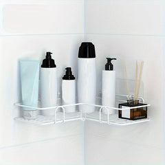 Stylish Bathroom Shelf and Kitchen Organizer with Corner Frame