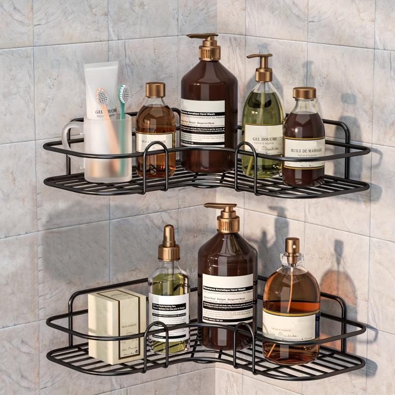 Stylish Bathroom Shelf and Kitchen Organizer with Corner Frame