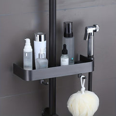 Bathroom Shower Shelf with Hooks and Shower Rack