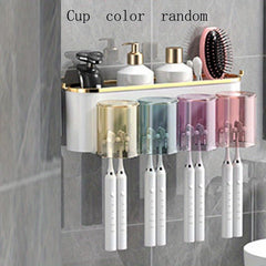 Stylish Toothbrush Holder & Gargle Cup Set for Upgraded Bathroom