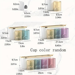 Stylish Toothbrush Holder & Gargle Cup Set for Upgraded Bathroom