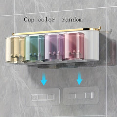 Stylish Toothbrush Holder & Gargle Cup Set for Upgraded Bathroom