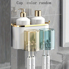 Stylish Toothbrush Holder & Gargle Cup Set for Upgraded Bathroom