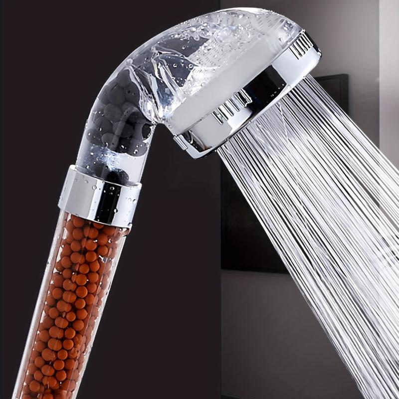 High Pressure Handheld Shower Head Water Saving Transparent Bathroom Accessory