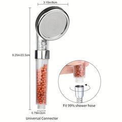 High Pressure Handheld Shower Head Water Saving Transparent Bathroom Accessory
