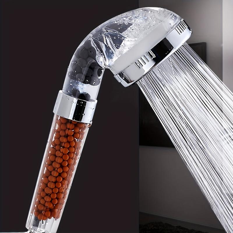 High Pressure Handheld Shower Head Water Saving Transparent Bathroom Accessory