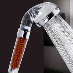 High Pressure Handheld Shower Head Water Saving Transparent Bathroom Accessory