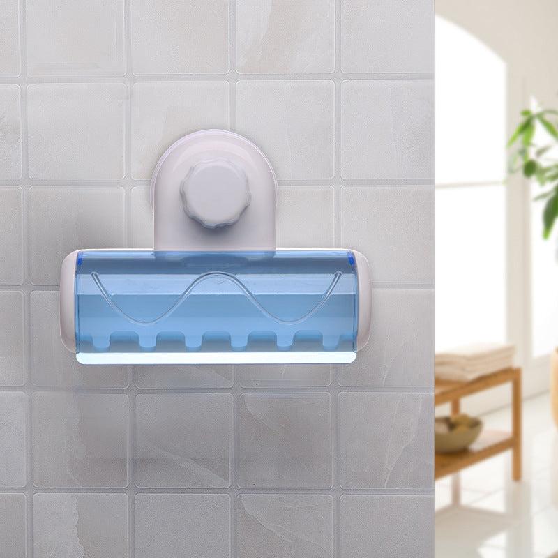 Stylish Wall Mounted Toothbrush Holder with Suction Cup