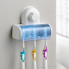 Stylish Wall Mounted Toothbrush Holder with Suction Cup