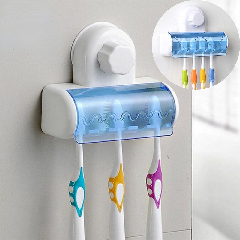 Stylish Wall Mounted Toothbrush Holder with Suction Cup