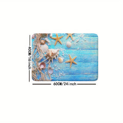 Non Slip Bathroom Mat Ocean Deck Absorbent Bath Rug Anti skid Floor Pad