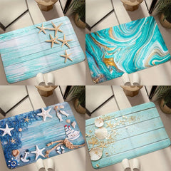 Non Slip Bathroom Mat Ocean Deck Absorbent Bath Rug Anti skid Floor Pad