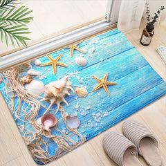 Non Slip Bathroom Mat Ocean Deck Absorbent Bath Rug Anti skid Floor Pad