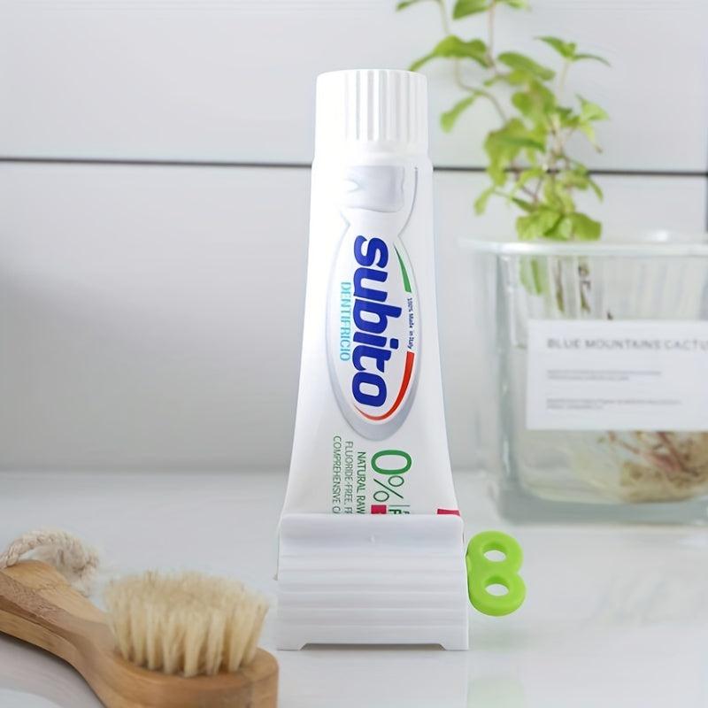 Toothpaste Squeezer with Holder - Easy and Convenient Bathroom Organizer