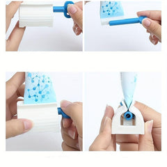 Toothpaste Squeezer with Holder - Easy and Convenient Bathroom Organizer