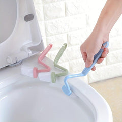 S Shaped Plastic Toilet Brush With Long Handle