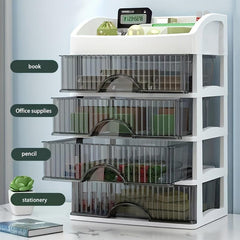 Cosmetic Organizer Drawer Transparent Dustproof Jewelry Earring Hair Ring Rack