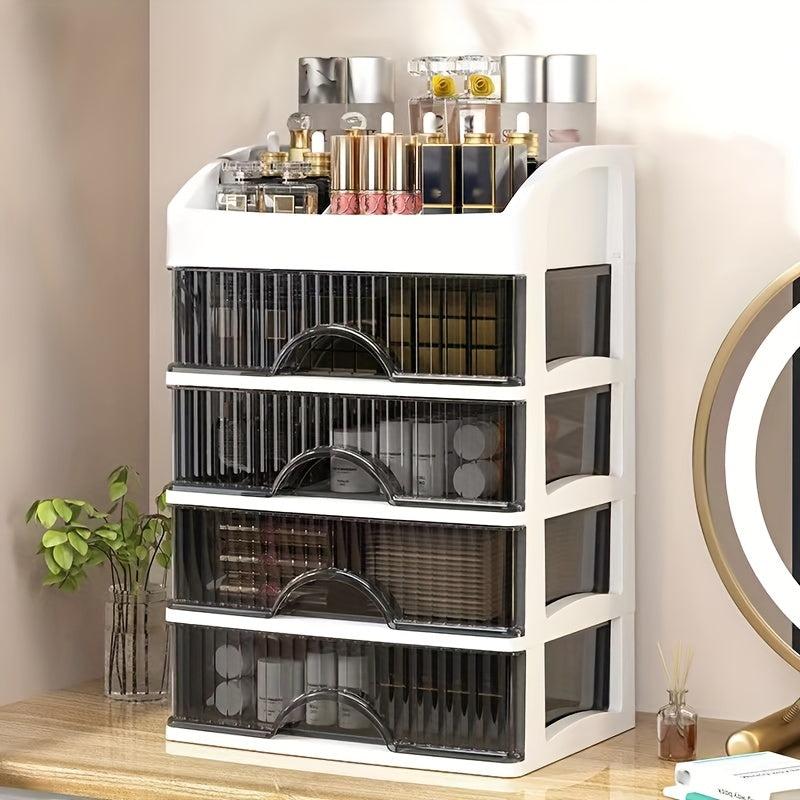 Cosmetic Organizer Drawer Transparent Dustproof Jewelry Earring Hair Ring Rack