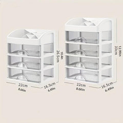 Cosmetic Organizer Drawer Transparent Dustproof Jewelry Earring Hair Ring Rack