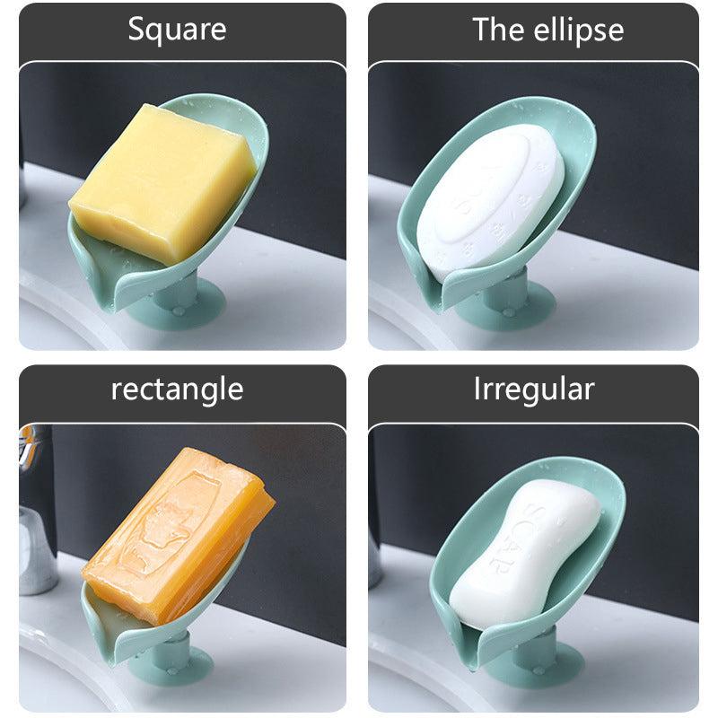 Leaf Drain Soap Holder with Suction Cup