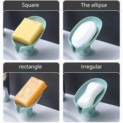 Leaf Drain Soap Holder with Suction Cup