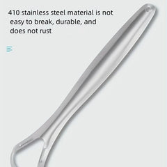 Stainless Steel Tongue Scraper Coating Cleaner Brush Oral Care Tools