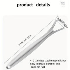 Stainless Steel Tongue Scraper Coating Cleaner Brush Oral Care Tools