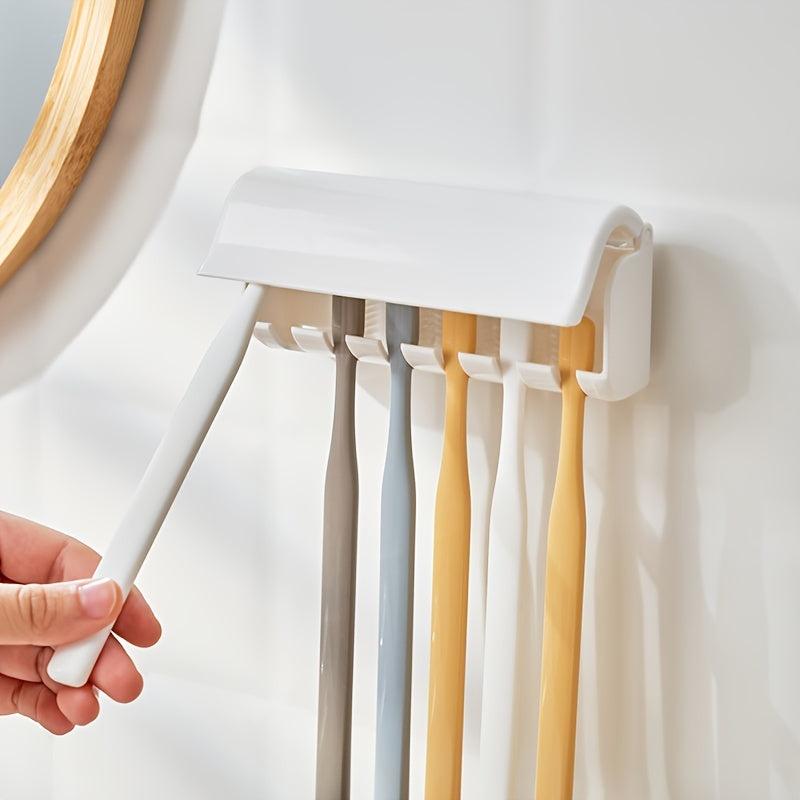 Toothbrush Holder with 6 Holes for Bathroom Toiletry Organization