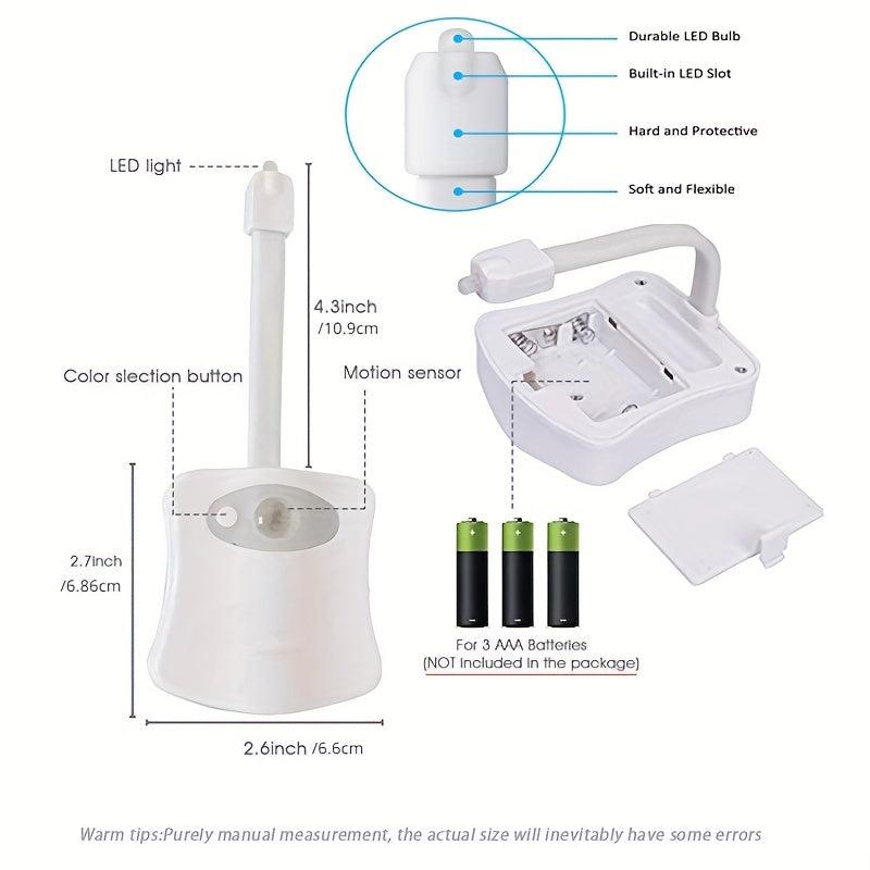 LED Toilet Light Sensor Night Light 16 Colors