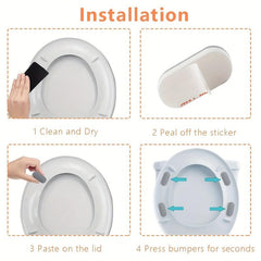 Toilet Seat Bumpers Self Adhesive Spacers