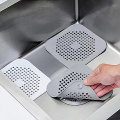 Silicone Hair Anti-block Sink Mat Filter - Bathroom Kitchen Pool Sewer
