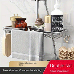 Bathroom Storage Rack Hanging Basket Faucet Shelf Hooks Accessories