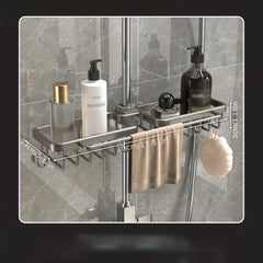 Bathroom Storage Rack Hanging Basket Faucet Shelf Hooks Accessories