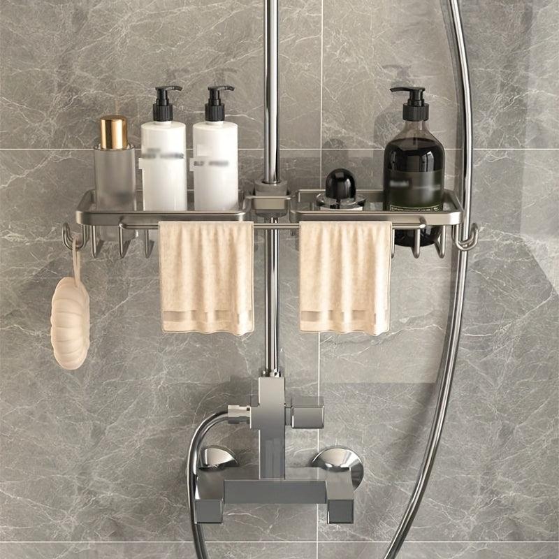 Bathroom Storage Rack Hanging Basket Faucet Shelf Hooks Accessories