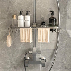 Bathroom Storage Rack Hanging Basket Faucet Shelf Hooks Accessories