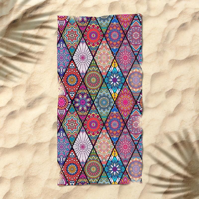 Boho Sandproof Beach Towel Quick Drying for Sports Travel Swim Yoga