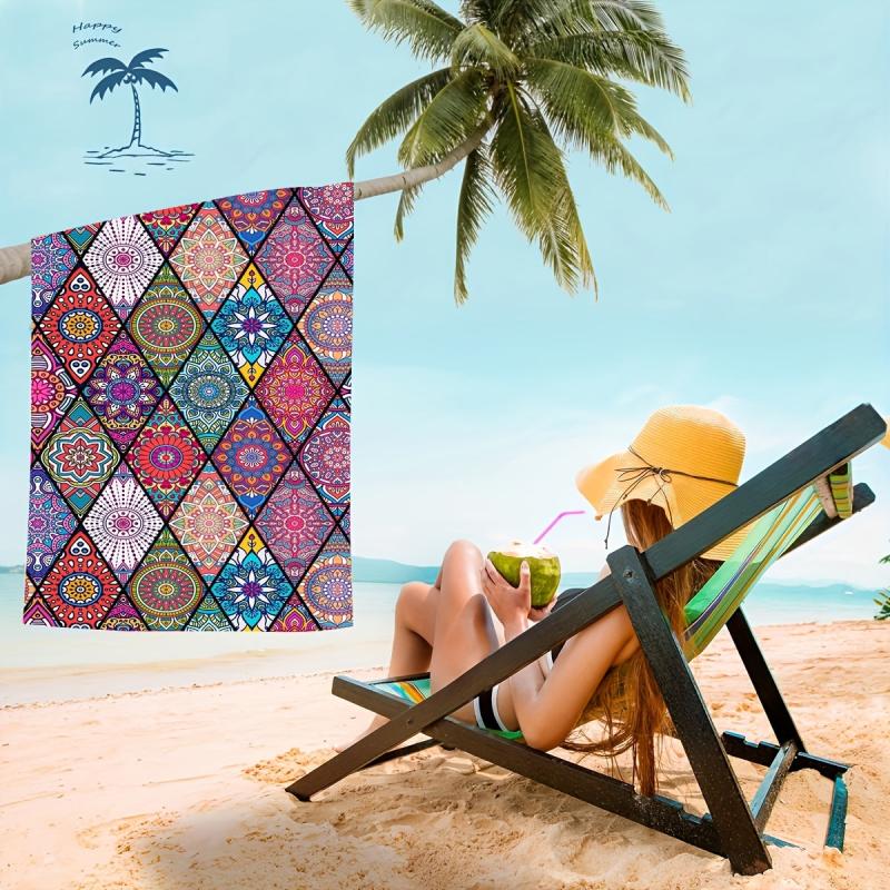 Boho Sandproof Beach Towel Quick Drying for Sports Travel Swim Yoga