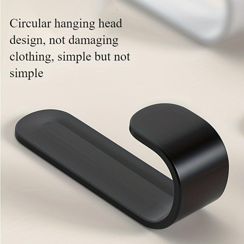 6pcs Adhesive Wall Hooks for Hanging Key Cloth Robe Towel