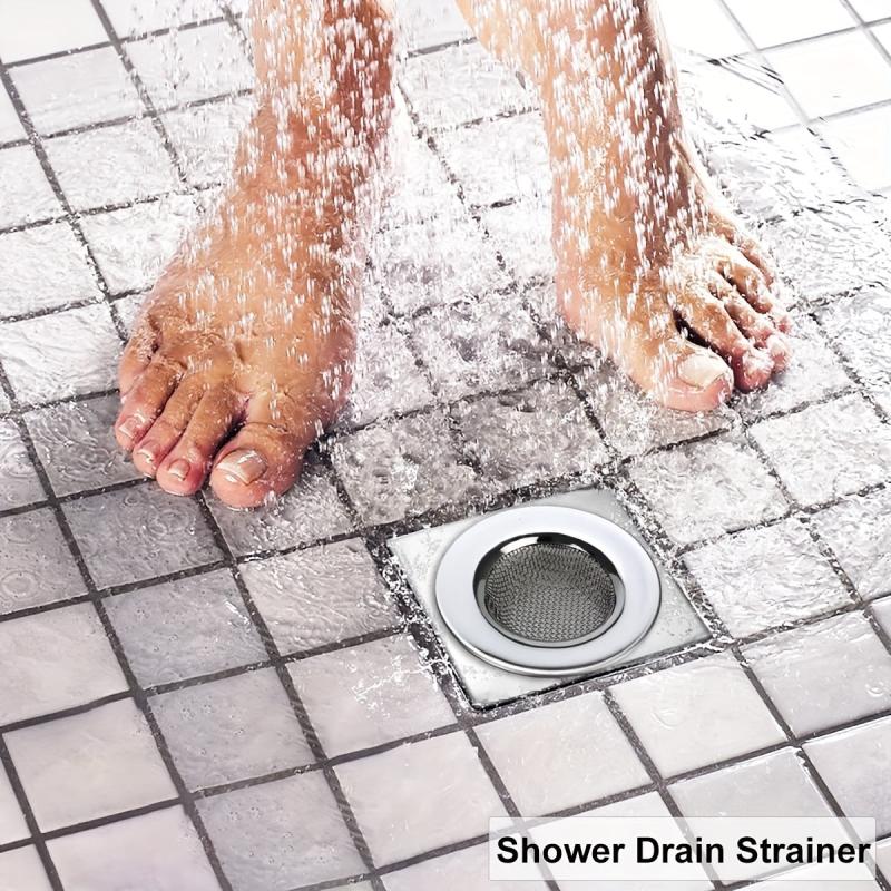 2pcs Stainless Steel Bathtub Strainers Bathroom Sink Strainers