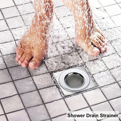 2pcs Stainless Steel Bathtub Strainers Bathroom Sink Strainers