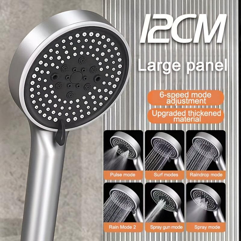 High Pressure Shower Head, 6 Modes, Water Saving, Bathing Experience