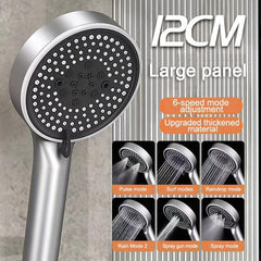 High Pressure Shower Head, 6 Modes, Water Saving, Bathing Experience