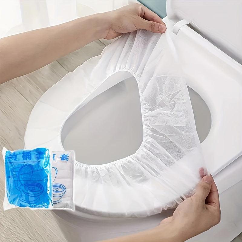 10pcs Disposable Toilet Seat Covers Portable Travel Business Toilet Mat