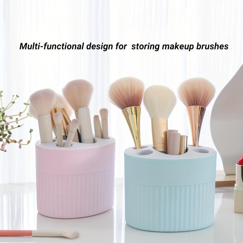 Plastic Toothbrush and Toothpaste Organizer Freestanding Holder