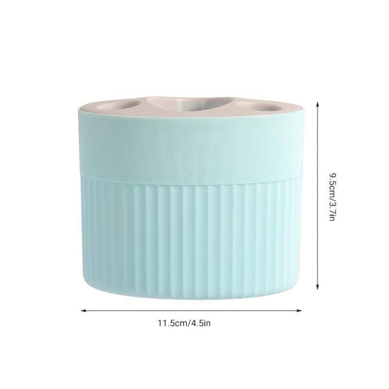 Plastic Toothbrush and Toothpaste Organizer Freestanding Holder