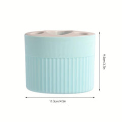 Plastic Toothbrush and Toothpaste Organizer Freestanding Holder