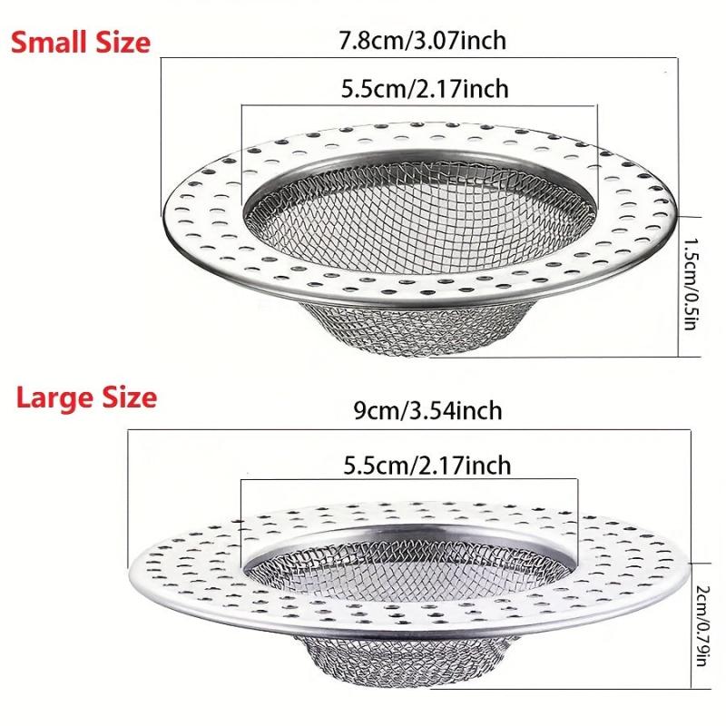 Stainless Steel Shower Drain Hair Catcher Stopper