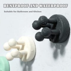 Silicone Toothbrush Holder for Wall Mounting - Kitchen & Bathroom Organizer
