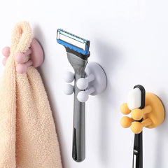 Silicone Toothbrush Holder for Wall Mounting - Kitchen & Bathroom Organizer