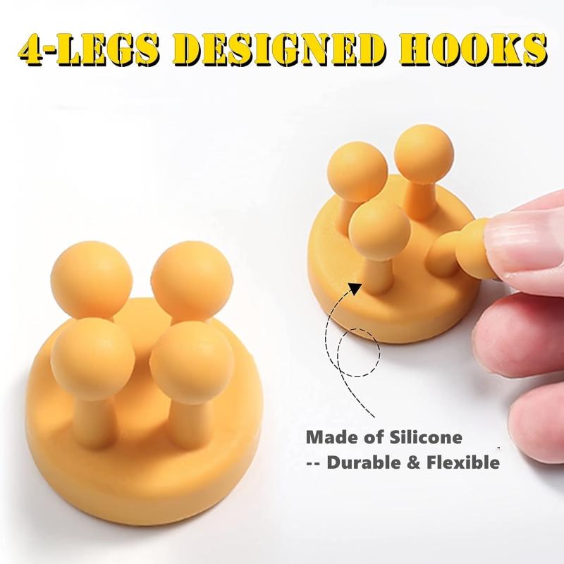 Silicone Toothbrush Holder for Wall Mounting - Kitchen & Bathroom Organizer